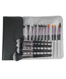 16-Piece Makeup Brush Set with Travel Bag | Foundation Eyeshadow Blending & Full Face Brushes for Flawless Makeup - Buy Online on GoSupps.com