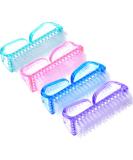 4-Piece Large Multicolor Handle Nail Brush Set for Effective Nail Cleaning - Buy Online on GoSupps.com