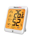 ThermoPro TP53 Digital Thermo-Hygrometer | Accurate Temperature & Humidity Monitor with Backlight - Best for Home & Office - Buy Online on GoSupps.com