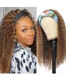 10A Curly Human Hair Headband Wig for Black Women - 16 Ombre Kinky Curly #427, 180% Density, Remy Hair - Buy Online on GoSupps.com
