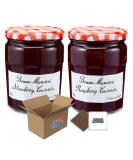 Bonne Maman Berry Medley: 750g Strawberry Preserves + 750g Raspberry Conserve Delightfully Boxed Treatz - Buy Online on GoSupps.com