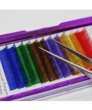 Colorful 3D Volume Lash Extensions | Individual Rainbow False Eyelashes 8-20mm - Buy Online - Buy Online on GoSupps.com