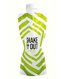 Shake It Out Collapsible Shaker Bottle 12oz - Lime/White 7 Pack | Reusable & Recyclable for Protein Shakes and Supplements - Buy Online on GoSupps.com