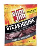 Buy Slim Jim Steakhouse Strips Smokin' Mesquite - 3.15 oz | Savory Snack Treat - Buy Online on GoSupps.com