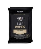 Hustle Clean Face Wipes - ShowerPill Collection - 50 Count Dual-Textured Cleansing Cloth with Charcoal and Cucumber - Pack of 1 - Buy Online on GoSupps.com