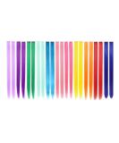 22 PC Colored Hair Extensions - 11 Vibrant Colors & Accessories | Smooth 22-Inch Fashionable Hair - Buy Online on GoSupps.com