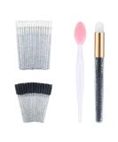 G2PLUS 102PCS Makeup Brush Kit - 50 Glitter Crystal Lip Brushes & Eyelash Brushes Double Sided Silicone Lip Scrub & Eyeshadow Brush - Perfect for Personal Care & Extensions - Buy Online on GoSupps.com