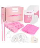 Beauty Star 404-Piece Eyelash Extension Supplies Kit - 100 Under Eye Gel Pads, Mascara Wands, Micro Applicators, Glue Ring Holders, Lash Tape - Professional Lash Extension Tools - Buy Online on GoSupps.com