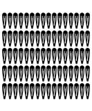 80Pcs Non-Slip Metal Hair Barrettes for Women & Kids - Baking Paint Protection Snap Hair Clips in Black - Buy Online on GoSupps.com