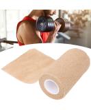 Self Adherent Bandage Wrap - Brown Flexible Cohesive Tape for Sports | Breathable Non Woven Roll for Sprains (10cm x 4.5m) - International Shipping Available - Buy Online on GoSupps.com