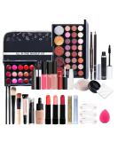 27Pcs Professional Makeup Set Portable Travel Makeup Storage Box Gifts for Beginner Girls (A) - Buy Online on GoSupps.com
