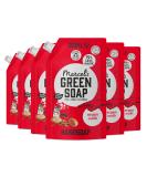 Marcel's Green Soap Hand Soap Refill Pack - Argan & Oudh Eco-Friendly & Vegan 6-Pack (500ml) - Biodegradable Liquid Soap Dispenser Refill - Buy Online on GoSupps.com