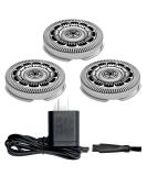 SH90 Replacement Heads for Philips Norelco 9000 Series - Upgrade Blades & Charger | 3 Pcs Electric Razor Shaver Parts - Buy Online on GoSupps.com