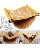 Upgraded Hamster Hammock House Guinea Pig Bed Hideout Mouse Rat Hanging Swing Winter Warm Bed Small Pet Animal Double Layer Cage Tent Hut Nest for Mouse Rat Hamster Playing Sleeping Washable - Buy Online on GoSupps.com