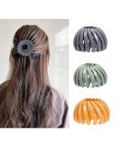 Pack of 3 Bird's Nest Hair Clips - Bun Maker & Ponytail Accessories for Girls & Women - Buy Online on GoSupps.com