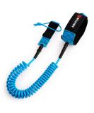 Abahub Premium Coil SUP Leash, 10 ft Coiled Paddle Board Leashes, 7.2mm Thick Legrope Strap for Longboard Surfboards, Stand-up Paddleboards, iSUP Replacement Leg Rope, 8 Colors blue - Buy Online on GoSupps.com
