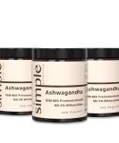 3x Simple Nutrition Ashwagandha KSM 66 - High-Dose Vegan Root Extract 300mg Made in Germany - Annual Supply (12 Months) - Buy Online on GoSupps.com