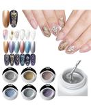 Hacaus 3D Metallic Painted Nail Gel Polish - 6 Colors for Creative Nail Art & Design - Buy Online on GoSupps.com