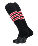TCK Elite Performance Baseball Softball Socks Black/White/Scarlet - Medium | Men's Women's Dugout Socks - Buy Online on GoSupps.com