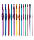 Crochet Hooks Set, Aluminum Handle Knitting Needles for Arthritic Hands, Crochet Needles for Yarn Craft, Nice Gift for Women - Buy Online on GoSupps.com