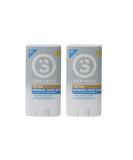Reef Safe Tinted Mineral Face Sunscreen Stick SPF 45 - 2 Pack 0.5oz - Broad Spectrum UVA/UVB Protection - Water Resistant - Buy Online on GoSupps.com