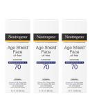 Neutrogena Age Shield Face Sunscreen Lotion SPF 70, 3 oz (Pack of 3) - Buy Online on GoSupps.com