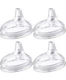 Variable Flow Silicone Baby Bottle Nipples - Set of 4 | Wide-Neck Design, Fits 7cm Diameter Bottles | Ideal for Babies Over 6 Months | Duckbill Cross Shape - Buy Online on GoSupps.com