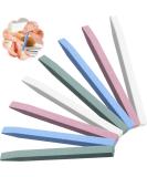 8 Pieces Stone Nail File Nail Pumice Stone Stick Pumice Stone Nail Cuticle Pusher Stone File for Home Salon Nail Buffing Tool Blue  White  Pink  Ink Green - Buy Online on GoSupps.com