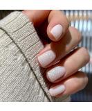 Pink Glitter Press on Nails Set - 24Pcs Short Square False Nails for Women - Full Cover Stick on Coffin Acrylic Glue on Nails - Manicure Supplies - Buy Online on GoSupps.com