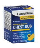 HealthWise Medicated Chest Rub - Refreshing Lemon Cough Suppressant | Relieves Nasal Congestion & Aches | 3.53 oz - Buy Internationally - Buy Online on GoSupps.com