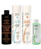 Gold Label Brazilian Keratin Blowout Hair Treatment - 240ml Super Enhanced Formula for All Hair Types & Colors - Buy Online on GoSupps.com