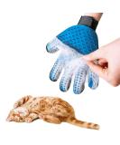 Premium Cat Grooming Gloves - Silicone Pet Brush for Cats & Dogs | Fleece Care | 1 Blue & 1 x Blue - International Shipping Available - Buy Online on GoSupps.com