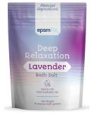 epsmRx Deep Relaxation Bath Salt 15 Oz - Lavender Essential Oil Epsom Salt Bath Soak - 15 Ounce Pack - Buy Online on GoSupps.com