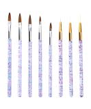 Joyan 8-Piece Acrylic Nail Brush Set | Professional Gel Nail & Design Brushes for Perfect Manicure - Buy Online on GoSupps.com