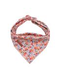 Unique Style Paws Washable Cotton Dog Neck Triangle - Pink Flower for Small & Large Dogs & Cats (1 Pack) - Buy Online on GoSupps.com