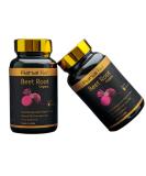 Pure Organic Beet Root Herbal Supplement - 3-in-1 Nitric Oxide Booster for Healthy Blood Circulation | Wild-Harvested in India | 600mg per Serving | 100 Capsules - Buy Online on GoSupps.com