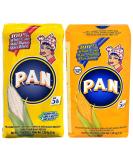 P.A.N. White and Yellow Corn Meal Bundle - Gluten-Free & Kosher Arepa Flour (5 lb each) - Buy Online on GoSupps.com