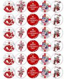 30 St George's Day England Cupcake Toppers Edible Wafer Paper Fairy Cake Toppers Birthday Cake Decorations - Buy Online on GoSupps.com