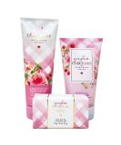 Bath & Body Works Gingham Gorgeous 3 Piece Set | Body Cream Body Scrub & Cleansing Bar - Full Size - Shop Internationally - Buy Online on GoSupps.com