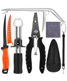 AOFUXTI Fishing Tool Kit - Stainless Steel Pliers, Hook Remover, Lip Gripper - Saltwater Resistant Gear for Men - Buy Online on GoSupps.com