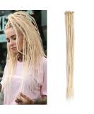 30 Inch Synthetic Dreadlocks Extensions - 20 Strands 0.8cm Crocheted Braided Hair Color 613# - Soft Dreads for Reggae Hip-Hop & Hippie Style - Buy Online on GoSupps.com