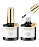 Modelones No Wipe Gel Top Coat Set - 2pcs Clear Glossy Finish | Long Lasting Nail Polish for Home & Professional Manicure | Soak Off & Ideal for Acrylic Nails - Buy Online on GoSupps.com