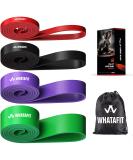 Whatafit Pull Up Assist Bands - Set of 4 for Men and Women | Resistance Stretch Band for Chin Ups, Powerlifting, and Home Fitness - Buy Online on GoSupps.com