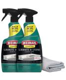 Weiman Disinfectant Granite Daily Clean & Shine (2 Pack) - Safely Clean, Disinfect, and Shine Various Countertop Surfaces - Includes Polishing Cloth - Buy Online on GoSupps.com