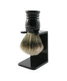 Edwin Jagger 1EJ256SDS Traditional Shaving Brush with Effilter Clinic Hair & Drip Stand - Perfect for Men & Women | Medium Size | Ideal for Shaving Soap or Cream - Buy Online on GoSupps.com