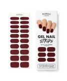 MOYOU LONDON Semi Cured Gel Nail Wraps - 20 Pcs Salon-Quality Manicure Set with Nail File & Cuticle Stick - Negroni - Buy Online on GoSupps.com