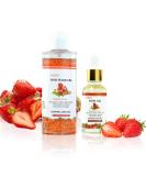 Natural Feminine Wash & Yoni Oil Set - pH Balanced Odor Removal Strawberry Scent - 1 fl.oz Oil & 6.7 fl.oz Vaginal Cleanser for Women - Buy Online on GoSupps.com