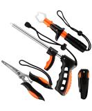 Mouhike Fishing Tool Kit: Pliers, Gripper, Scale, Hook Remover, Lanyard - Orange | Complete Fishing Accessories Set for Fishermen - Buy Online on GoSupps.com