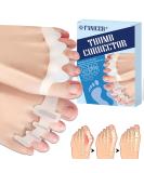 4-Piece Silicone Toe Spreader & Separator | Hammer Toe Correction for Hallux Valgus | Unisex Transparent Design - Buy Online on GoSupps.com