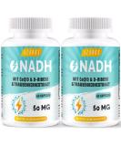 NADH 50mg & Coenzyme Q10 - High Dose Cellular Energy Supplement Antioxidant Support ATP Production - 120 Capsules (2-Pack) - International Shipping Available - Buy Online on GoSupps.com
